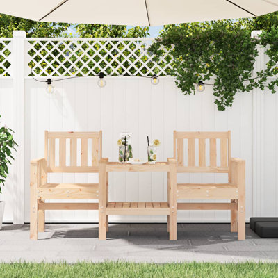 vidaXL Garden Bench Wood Solid Pine Wood 2-seater Loads Of vidaXL Garden Bench Wood Solid Pine Wood 2-seater Loads Of